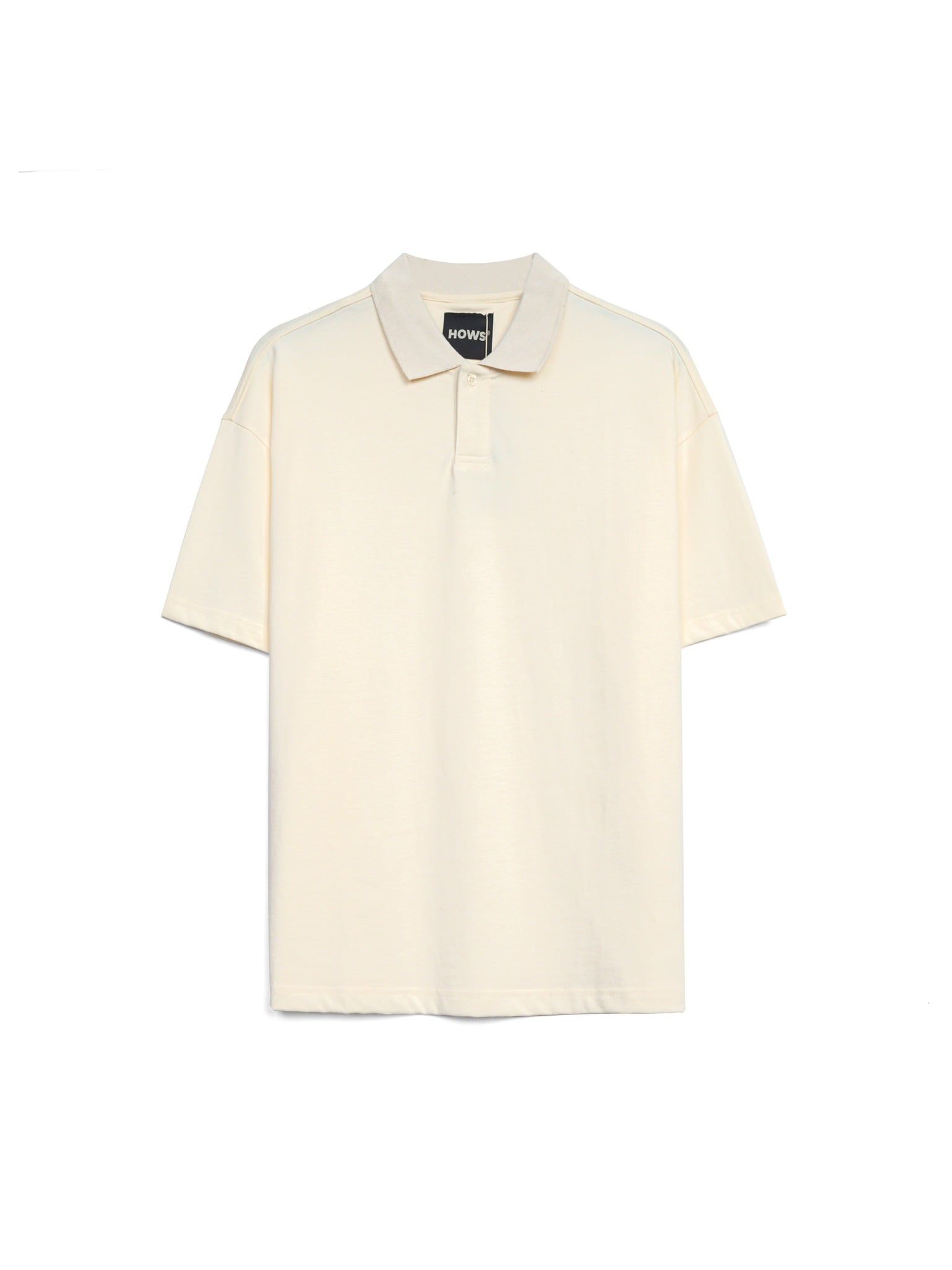  HOWS® POLO BASIC TEE / CREAM 