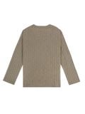  HOWS? FITTED LONG SLEEVE HENLEY T-SHIRT / MOSS 
