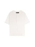  HOWS® FITTED HENLEY T-SHIRT / CREAM 