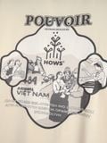  HOWS? THE POUVOIR TEE / CREAM 