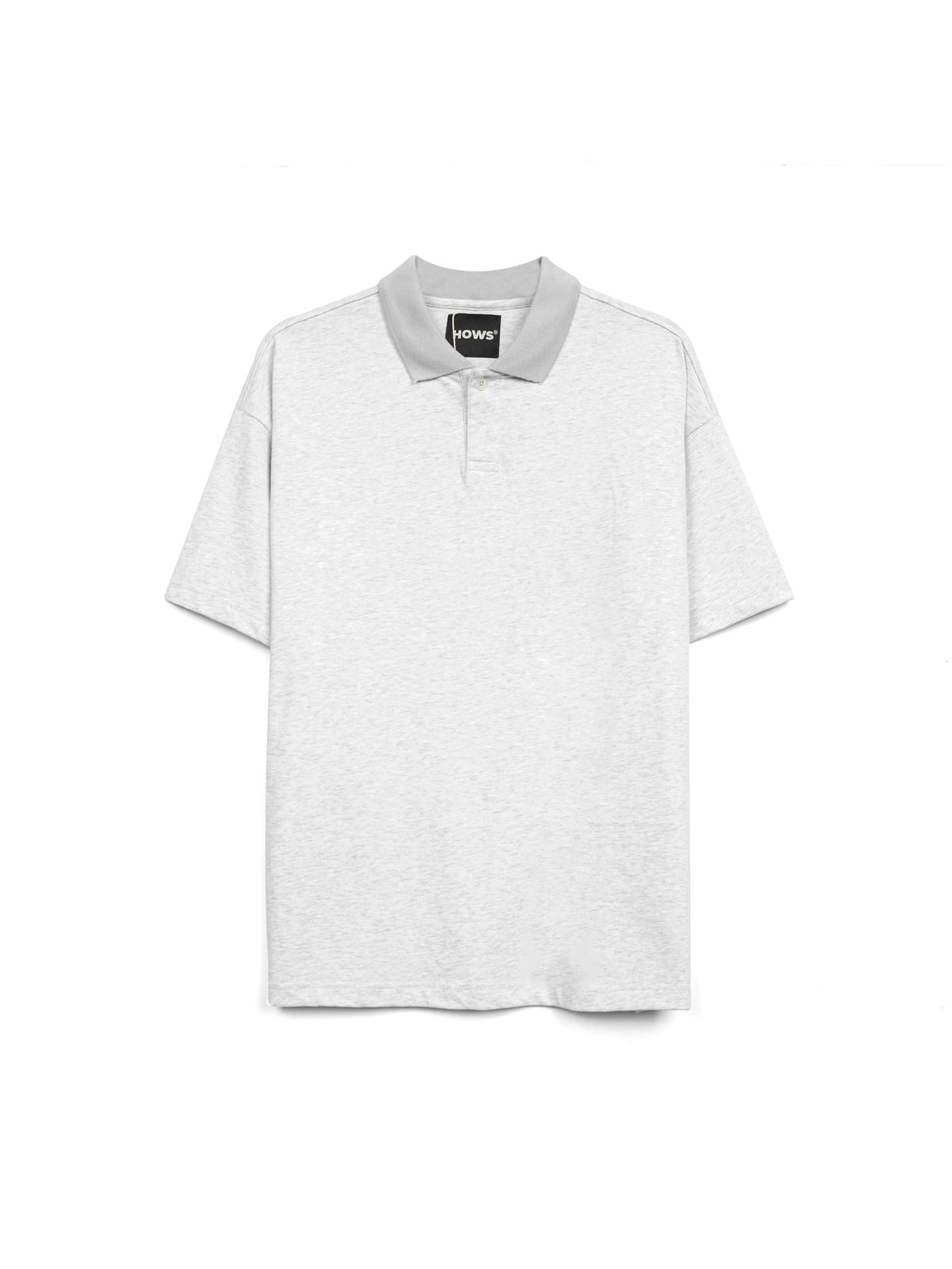  HOWS® POLO BASIC TEE / LIGHT GREY 