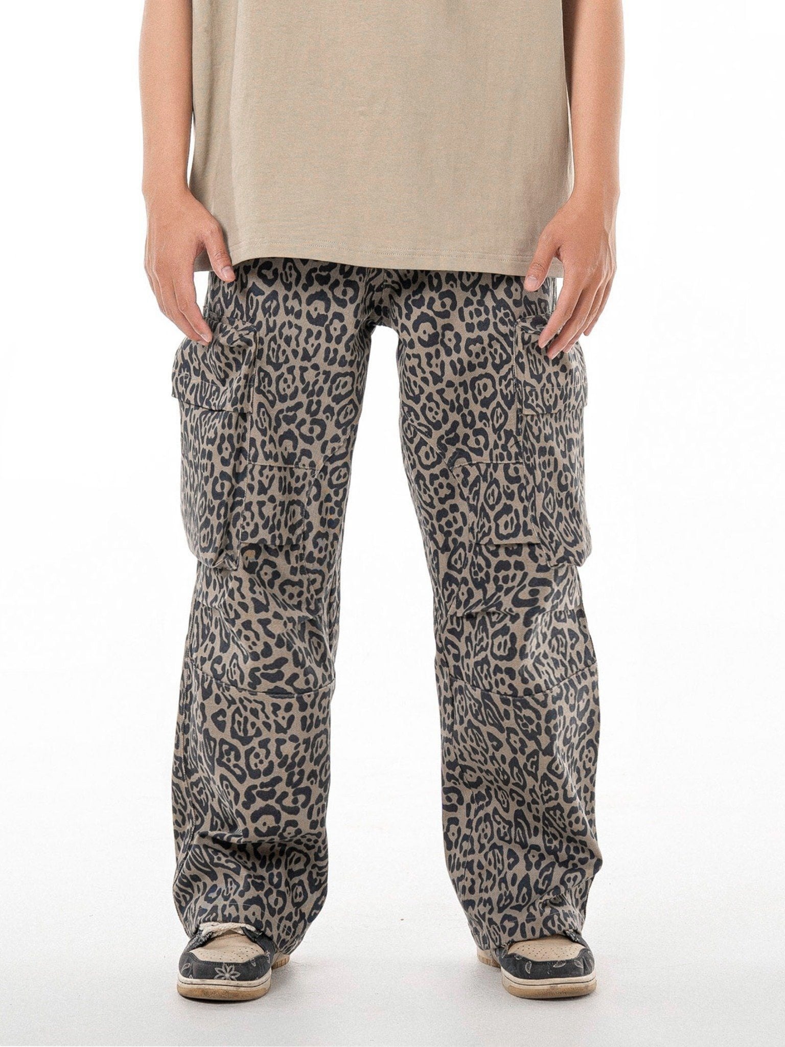  HOWS® TYPE CARGO PANTS / LEOPARD PRINT 