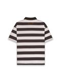 HOWS® STRIPED POLO / BROWN 