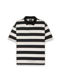  HOWS® STRIPED POLO / BLACK 