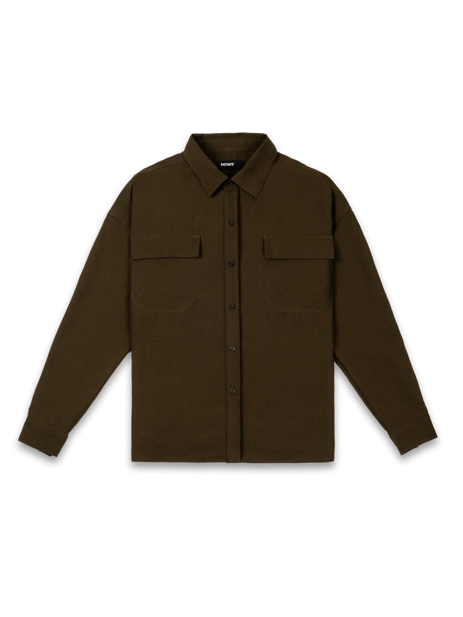  HOWS® ESSENTIAL RELAXED SHIRT / BROWN 