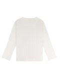  HOWS® FITTED LONG SLEEVE HENLEY T-SHIRT / CREAM 