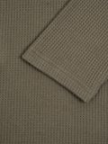  HOWS? WAFFLE LONG SLEEVE HENLEY / MOSS 