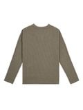  HOWS? WAFFLE LONG SLEEVE HENLEY / MOSS 
