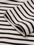  HOWS? URBAN STRIPED CLASSIC SWEATER / NAVY 