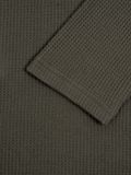  HOWS? WAFFLE LONG SLEEVE HENLEY / DARK MOSS 