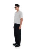  HOWS® LAYERED DETAIL BOXY SHIRT / WHITE 