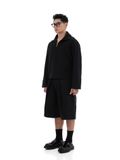  HOWS® IN THE NIGHT HALF ZIP SHIRT / BLACK 