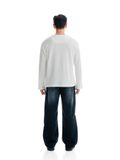  HOWS® WAFFLE LONG SLEEVE HENLEY / WHITE 