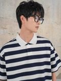  HOWS® STRIPED POLO / NAVY 