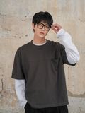  HOWS® BASIC TEE V.2 / LEAD GREY 