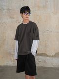 HOWS® BASIC TEE V.2 / LEAD GREY 
