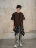 HOWS® BASIC TEE V.2 / BROWN 