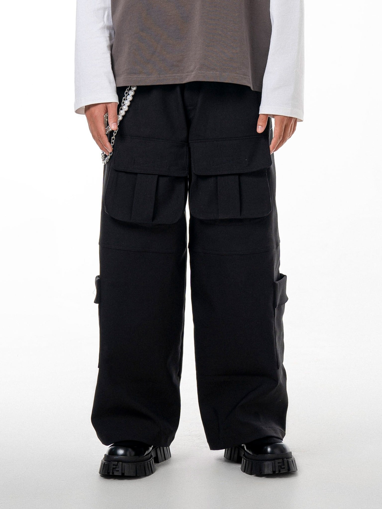  HOWS® DOUBLE POCKETS PANTS / BLACK 