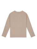 HOWS? WAFFLE LONG SLEEVE HENLEY / CAMEL 