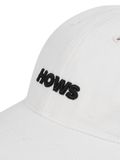  HOWS® SLOGAN LOGO CAP / WHITE 