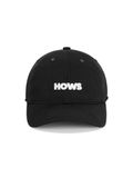  HOWS® SLOGAN LOGO CAP / BLACK 