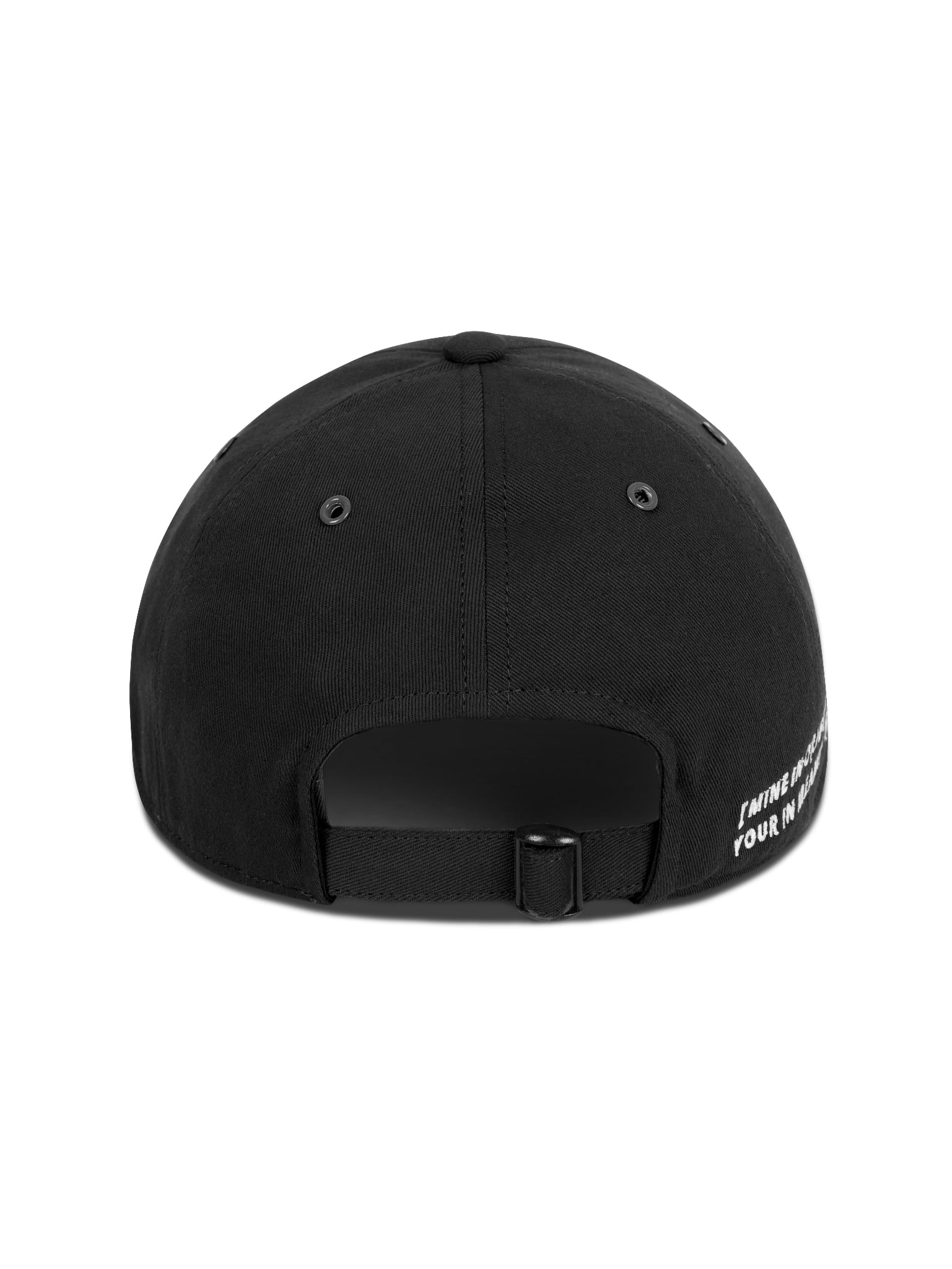  HOWS® SLOGAN LOGO CAP / BLACK 