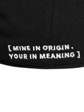  HOWS® SLOGAN LOGO CAP / BLACK 