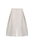 REPUTE. THE SIDE PLEAT-SHORTS / CREAM 