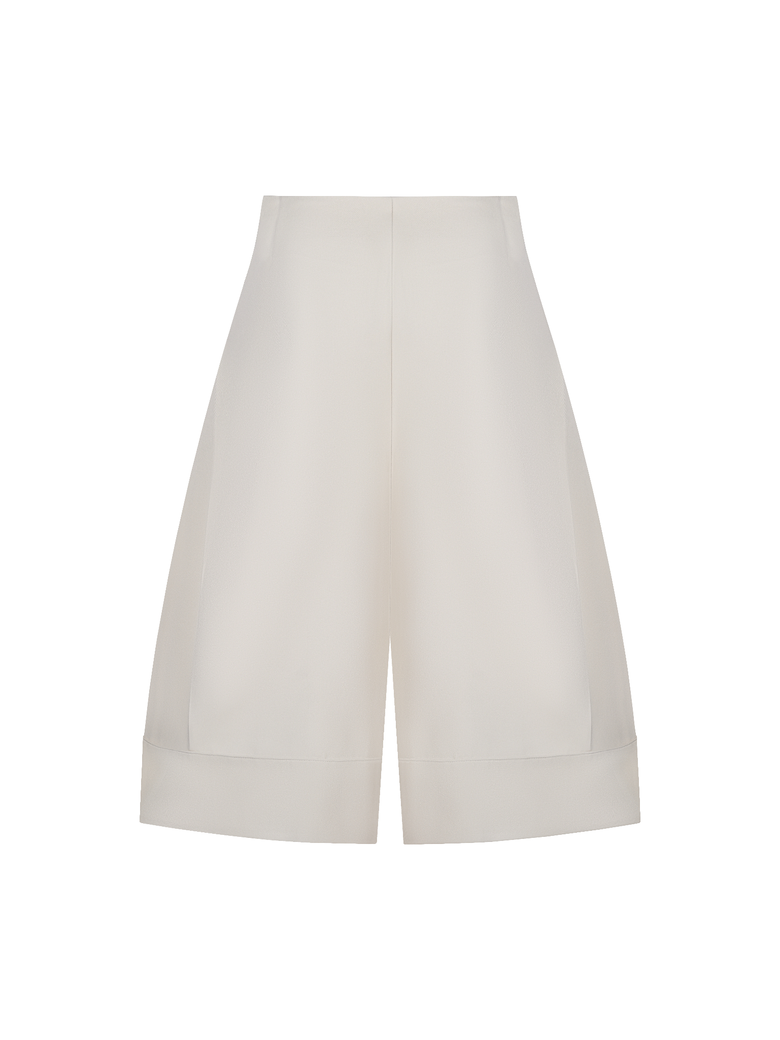  REPUTE. THE SIDE PLEAT-SHORTS / CREAM 