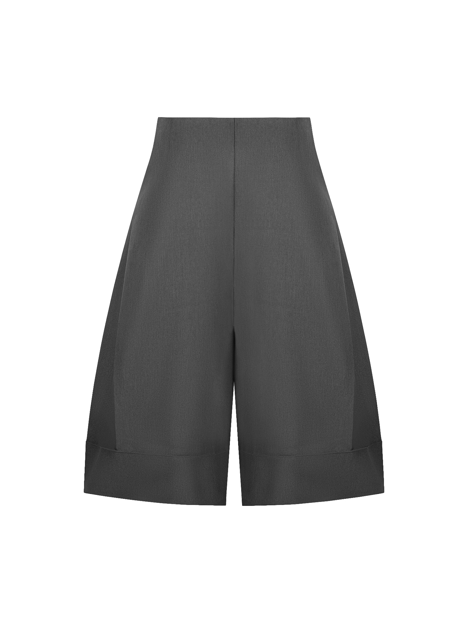  REPUTE. THE SIDE PLEAT-SHORTS / GREY 