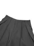  REPUTE. THE SIDE PLEAT-SHORTS / GREY 