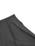  REPUTE. THE SIDE PLEAT-SHORTS / GREY 