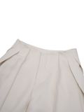  REPUTE. THE SIDE PLEAT-SHORTS / CREAM 