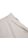  REPUTE. THE SIDE PLEAT-SHORTS / CREAM 