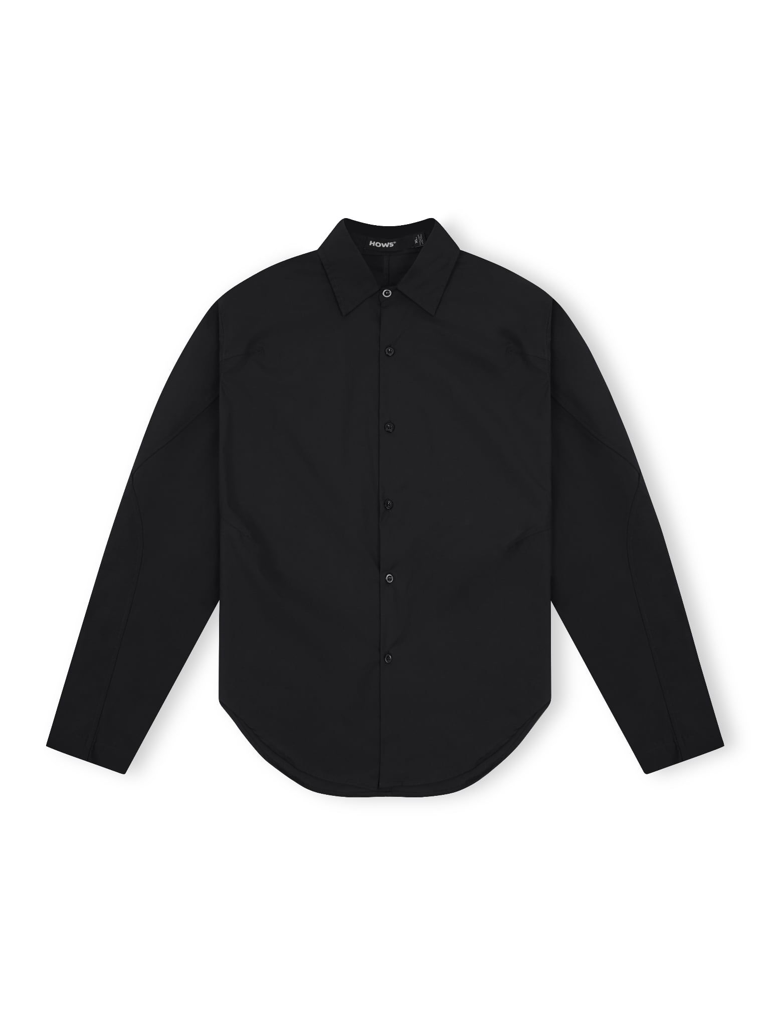  HOWS® COTTON KATE RELAXED SHIRT / BLACK 