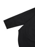  HOWS® COTTON KATE RELAXED SHIRT / BLACK 