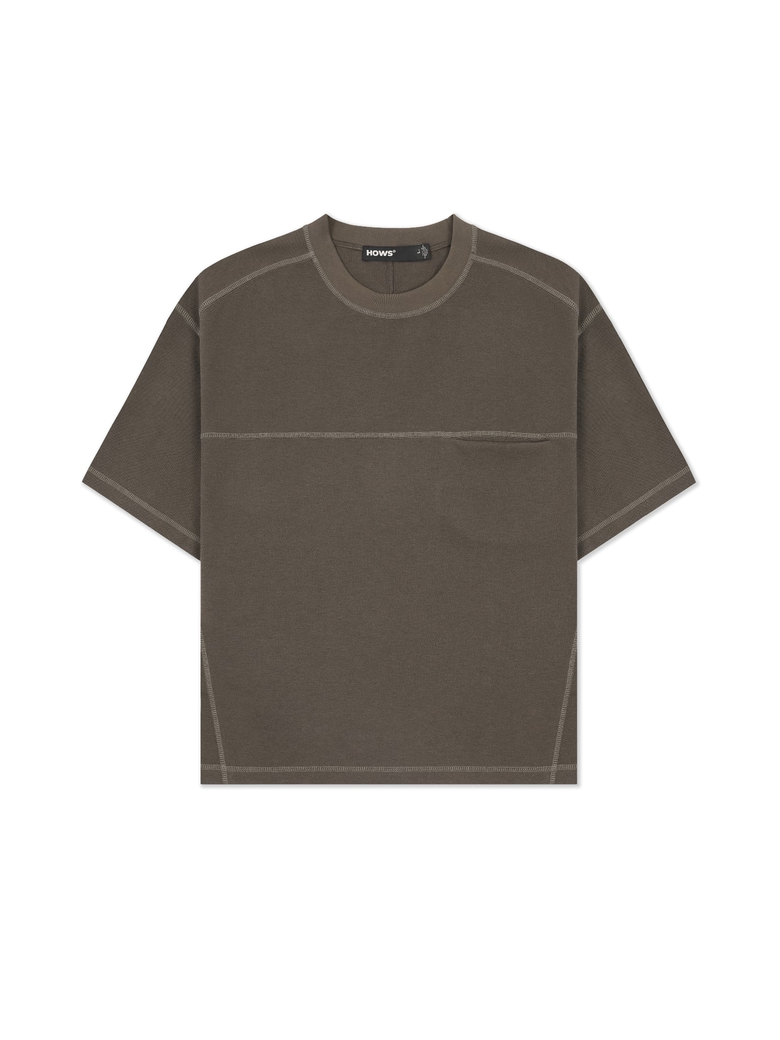  HOWS® NOVA T-SHIRT / BROWN 