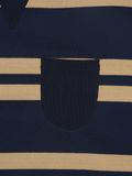  HOWS® NAVA STRIPED T-SHIRT / BROWN x NAVY 