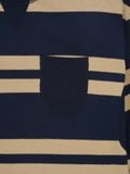  HOWS® NAVA STRIPED LONG SLEEVE T-SHIRT / BROWN x NAVY 