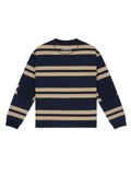  HOWS® NAVA STRIPED LONG SLEEVE T-SHIRT / BROWN x NAVY 