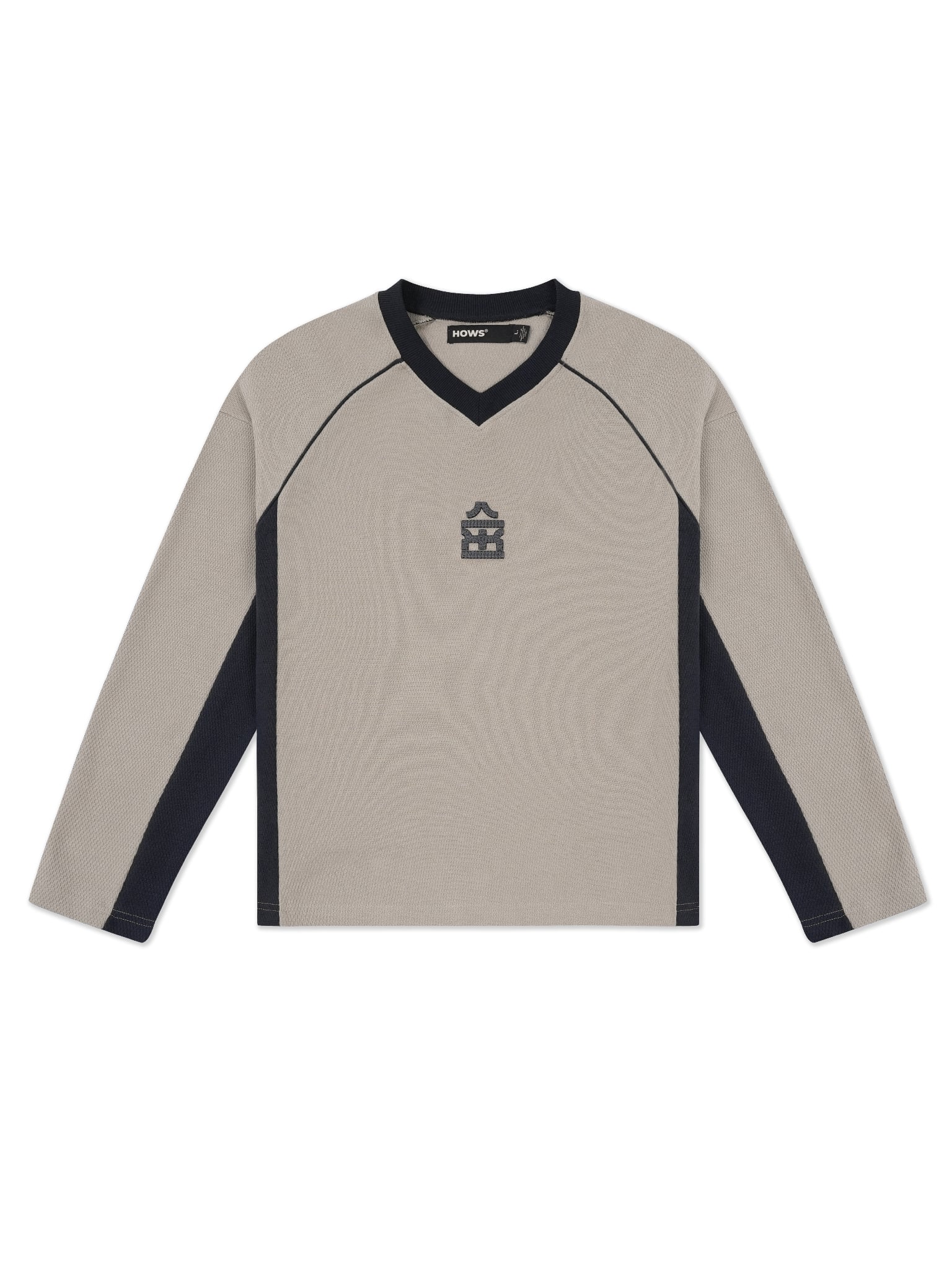  HOWS® TRADITIONAL MESH LONG SLEEVE / CREAM X NAVY 