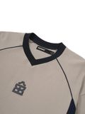  HOWS® TRADITIONAL MESH LONG SLEEVE / CREAM X NAVY 