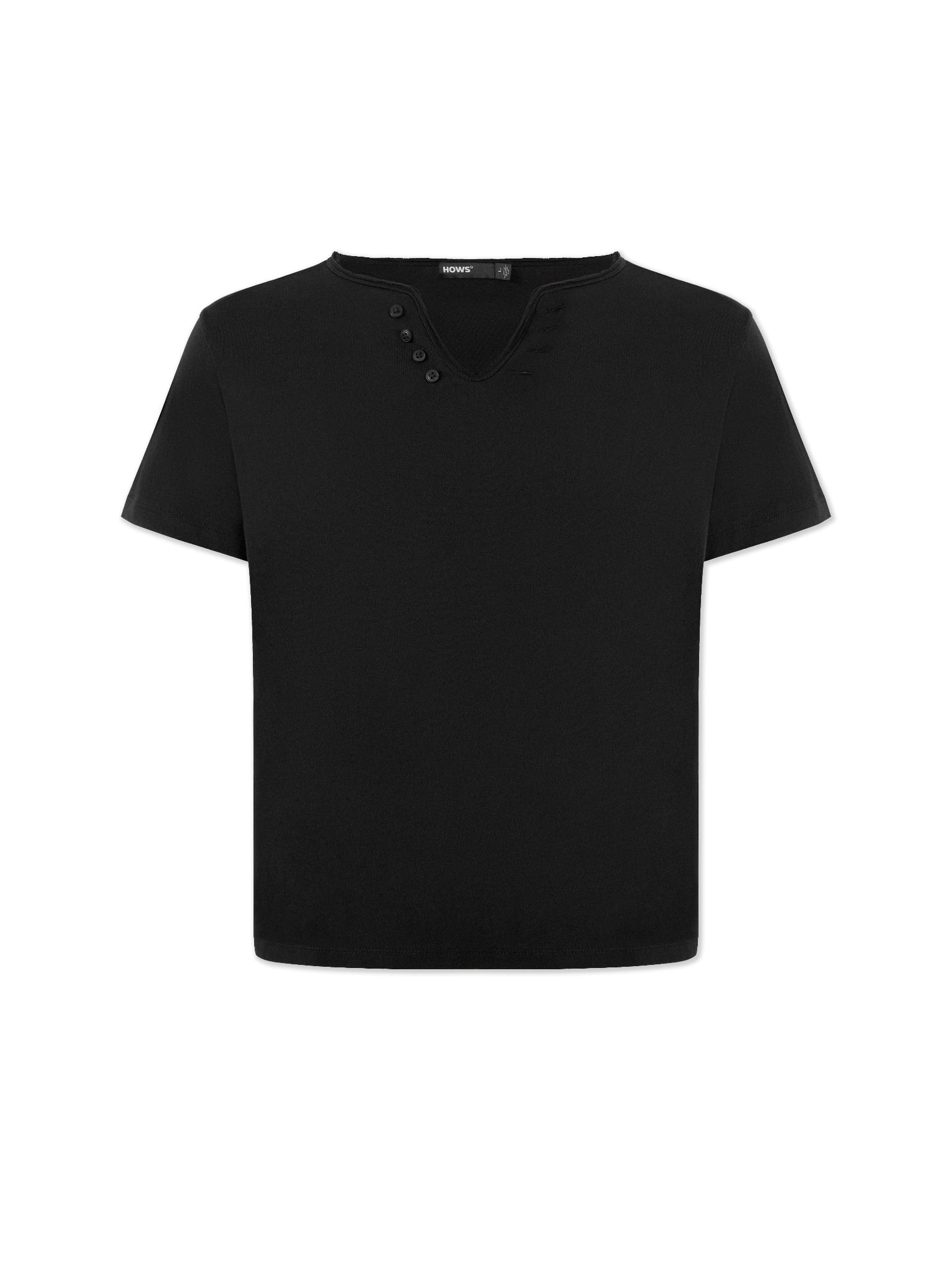  HOWS® LOOSE V TEE / BLACK 