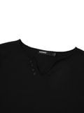  HOWS® LOOSE V TEE / BLACK 