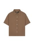  HOWS® URBAN PINSTRIPE SHIRT / BROWN 