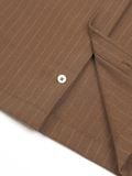  HOWS® URBAN PINSTRIPE SHIRT / BROWN 