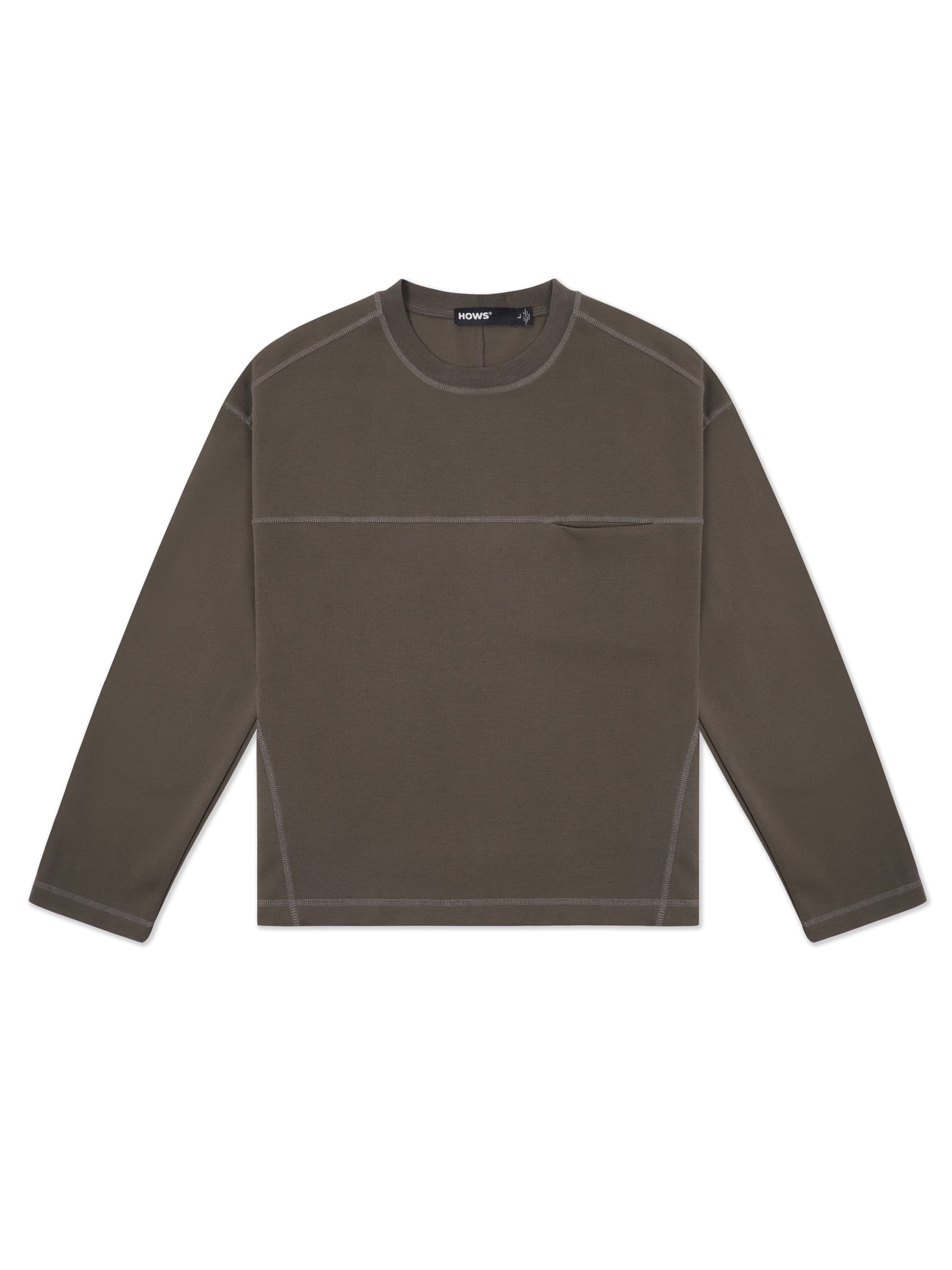  HOWS® NOVA LONG SLEEVE T-SHIRT / BROWN 