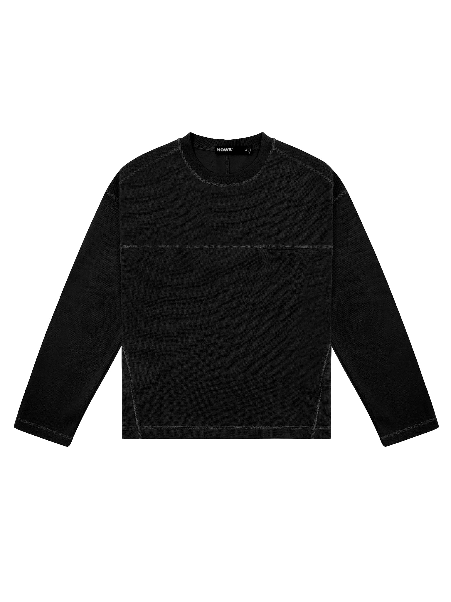  HOWS® NOVA LONG SLEEVE T-SHIRT / BLACK 