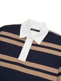  HOWS® OLD SCHOOL STRIPED POLO V.2 / BROWN x NAVY 