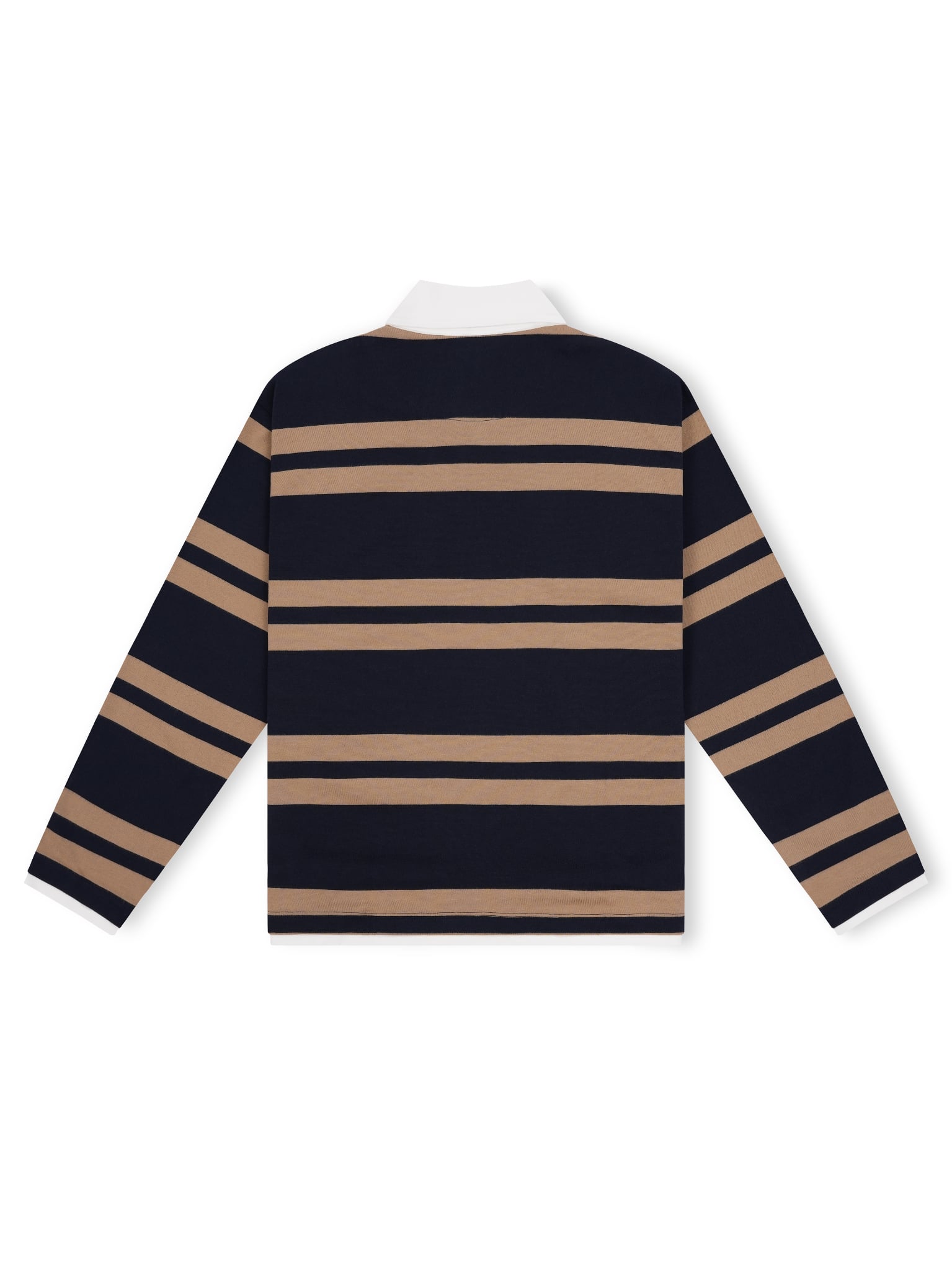  HOWS® OLD SCHOOL STRIPED POLO V.2 / BROWN x NAVY 